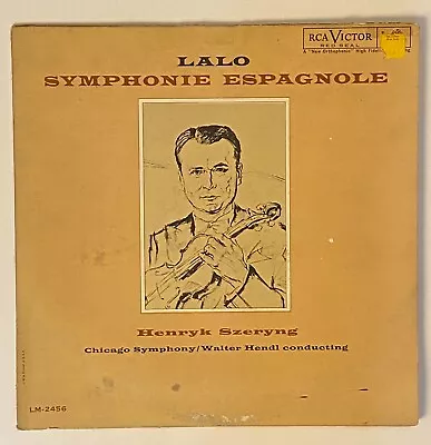 Lalo  Symphonie Espagnole  1961  RCA Victor Red Seal  LM-2456  VG+ • $9.95