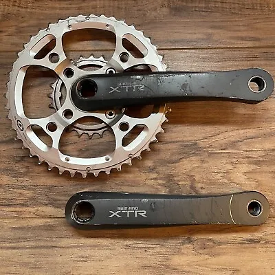 Used Shimano XTR FC-M952 Crankset 175mm Missing Middle Chainring • $139.99