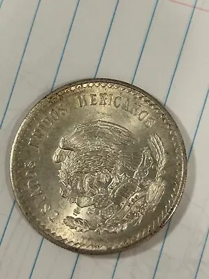 MEXICO  1948  5 Pesos Silver  Estados Unidos Mexicanos  K21 • $31