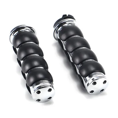 1  Handlebar Handle Grips For Yamaha Virago 250 535 750 1100 V-Max Chrome • $33.99