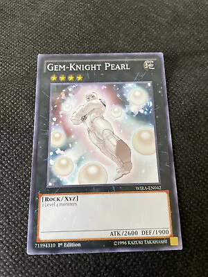 Gem-Knight Pearl - WIRA-EN042 - Common - 1st Edition - NM -  Yugioh! • $1