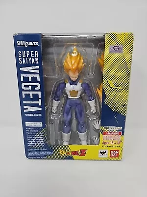 D5 Bandai SH Figuarts Figure Dragon Ball Z Super Saiyan Vegeta Premium Color • $39.99