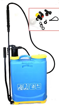 4 Gallon Backpack Manual Pump Water Sprayer Gardening Pesticides Fertilizers NEW • $48.95