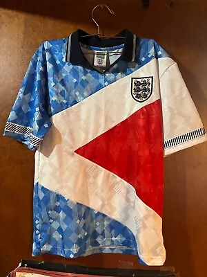 England 1990 Mash Up Score Draw Retro Football  Shirt Jersey Replica Size M • $19.99