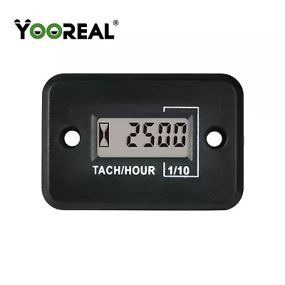 Digital Tach Hour MeterTachometer Maintenance For Chain Saws Lawn Mower • $11.99