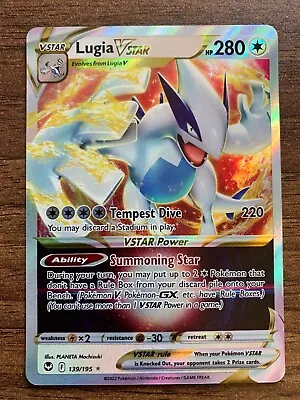 LUGIA VSTAR 139/195 - SWSH Silver Tempest - Ultra Rare Holo Pokemon Card Mint • £3.99