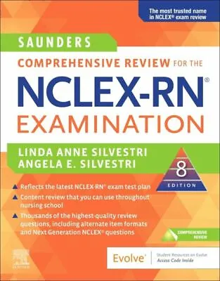$17.90 • Buy Comprehensive Review For The NCLEX-PN Examination (Saunders , 2018,...