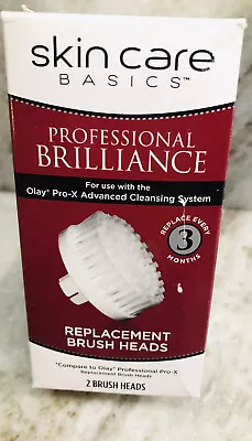 Skin Care Basics Professional Brilliance 2 Replacement Brush Heads-ShipN24hours • $25.44