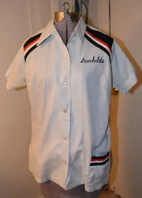 Vintage HILTON Bowling Shirt Button Up HYGRADE'S Women's 36 • $29.99
