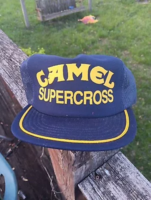 Vintage Camel Supercross Dirtbike Trucker Mesh Promo Hat Snapback USA Rare HTF • $49.95