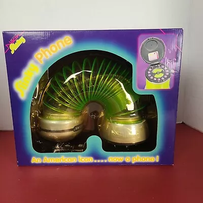 Slinky Phone Neon Glowing Landline Vintage Telephone NEW In Box 1999 • $89.99