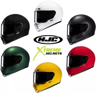 HJC V10 Helmet Full Face Vintage Retro Lightweight Pinlock Speaker Pocket XS-2XL • $339.99