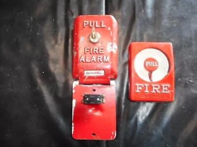 Vintage Station Call Box Pull For Fire Alarm Notifier BG1 Gamewell MS 95 Lot 2 • $20