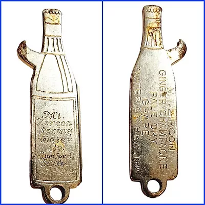 Mt. Zircon Spring Water Co. Bottle Opener Vintage Rumford Maine Water Of Health • $24.30