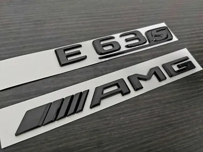 Gloss Black E63S AMG Logo Trunk Emblem Badge For Mercedes-Benz E63 AMG W213 • $34.97