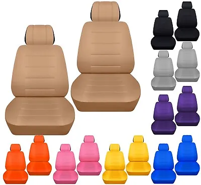 $69.99 • Buy Front Set Car Seat Covers Fits 1998 To 2018 VW Beetle  24 Colors Cotton Material