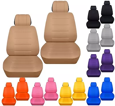 Front Set Car Seat Covers Fits 1998 To 2018 VW Beetle  24 Colors Cotton Material • $69.99