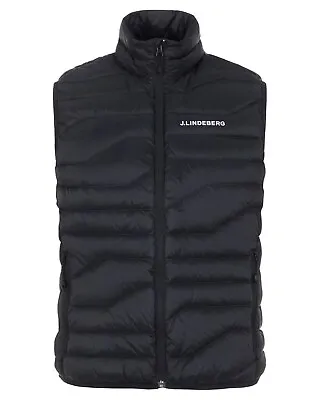 J Lindeberg Men's CLIFF LIGHT DOWN VEST SMOW04286 9999 Black Medium NWT NEW • $129.99