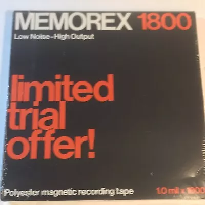 MEMOREX 1800 Recording Tape Reel To Reel 1.0 Mil 1800' Polyester Magnetic • $19.75