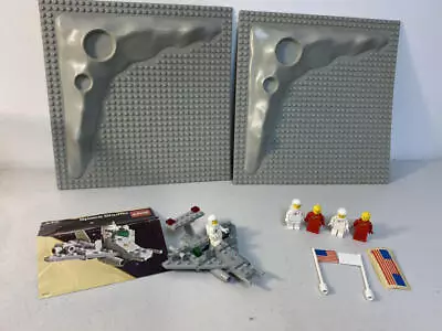 $79.99 • Buy Lego Moon Crater Base Plate And Space Shuttle W Astronauts Lot