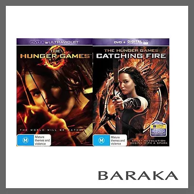 The Hunger Games / The Hunger Games: Catching Fire DVD R4 New • $9.95