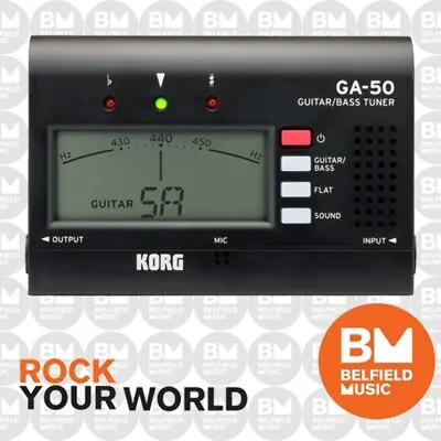 $29.99 • Buy Korg GA50 Guitar/Bass Tuner GA-50 - Belfield Music