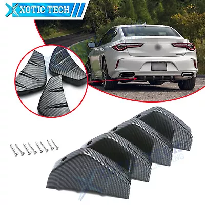 For Acura TSX TLX ILX Carbon Fiber Style Shark Fin Rear Bumper Diffuser Splitter • $19.80