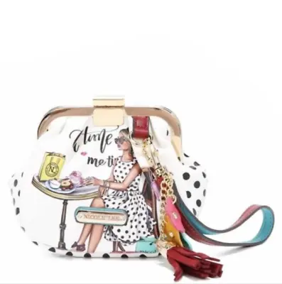 NICOLE LEE~Tea Time Me Time-Large Coin Purse W/Removable Wristlet-New Sealed Box • $28