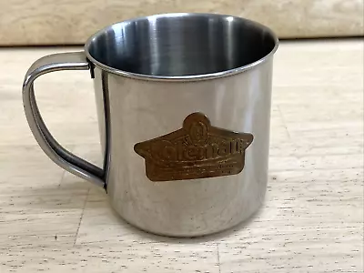 Vintage Coleman Sunshine Of The Night Brass & Stainless Camping Coffee Cup Mug • $29.95