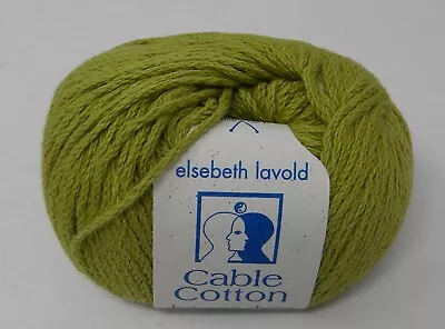 1 Skein Elsebeth Lavold 100% Cotton Cable  #08  Yarn • $4.35