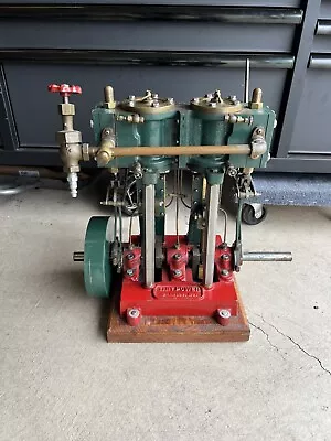 RARE TINY POWER 2 Cylinder Steam Engine For Actual Boat HTF!! • $2000