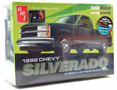 AMT 1992 Chey Silverado C1500 Fleetside Short Bed 1:25 Scale Model Car Kit 1408 • $29.99