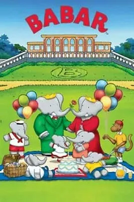 BABAR POSTER Picnic At The Park RARE HOT NEW 24X36 • $15.18