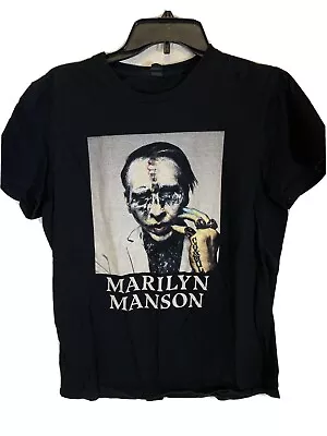 Marilyn Manson Shirt Sz Medium Black U15 • $34.99