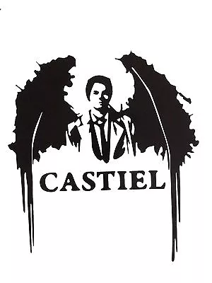 Decal Vinyl Truck Car Sticker - TV Supernatural Castiel Angel Wings V2 • $6