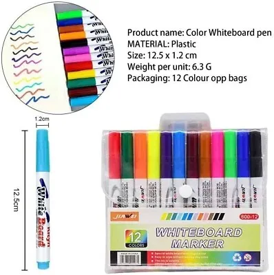 12-Color Magic Pens For Kids Invisible Ink Pen Water Magic Colouring Book • £10.85