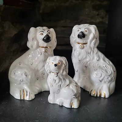 VINTAGE Trio Of BESWICK  WALLY   Or  OLD ENGLISH  DOGS - 1378/6 & 7 • £28