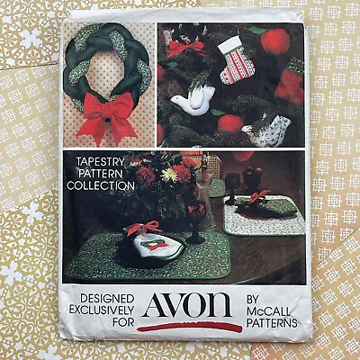 McCall’s Sewing Pattern 5380 Avon Christmas Tapestry Collection W/Transfer Uncut • $5.91