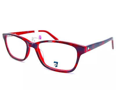 7 For All Mankind Pinnacles REDTT Eyeglasses Red Tortoise Frames 52[]16 140 Mm • $31.98