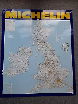 Michelin Map Sign. Goodyear. Dunlop. Vintage Sign. Tyre Sign • £275