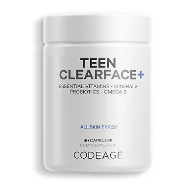 Codeage Teen Clearface Adolescent Face Skin Pimples Vitamins A C D Capsules • $27.99