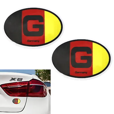 Pair 3.75  95mm German Flag Stickers For European Car Windshield Bumper Fender • $7.99