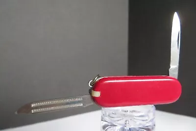 VINTAGE Red Folding *VIDEO* Pocket Knife W/File Toothpick Tweezers • $15