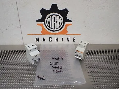 Merlin Gerin Multi 9 C45 5A 415V M3 Circuit Breakers 2 Pole Used (Lot Of 2) • $20.99