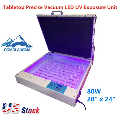 $658 • Buy US Stock Qomolangma 20  X 24  80W Tabletop Precise Vacuum LED UV Exposure Unit
