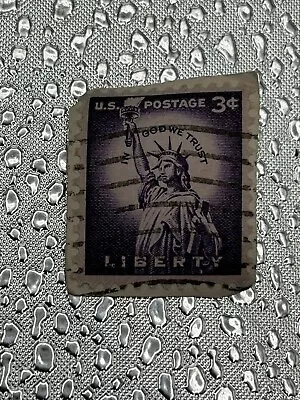 Liberty 3 Cents Stamp Lady Statue Of Liberty U.S. Postage Purple • $399.99