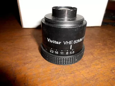 Vintage 35MM Film Vivitar VHE 80mm F5.6 Enlarging Lens For 6x6cm Negatives • $40.49
