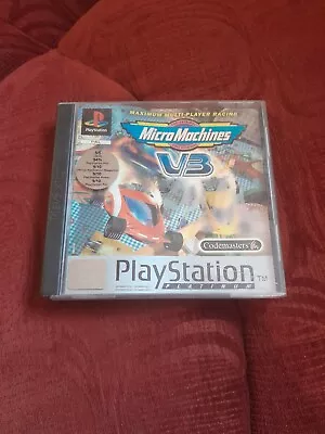 Micro Machines V3 PS1 Good • £10