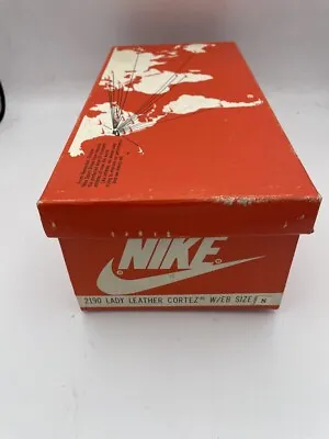 Vintage Empty Nike Shoe Box Lady Leather Cortez • $117.19