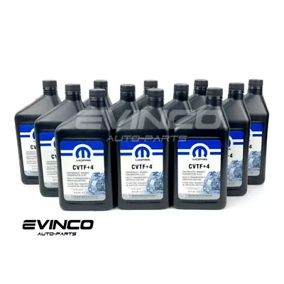 Mopar CVTF+4 Transmission Fluid Chrysler Jeep Dodge Case 12 Quarts Lubricants • $141.74